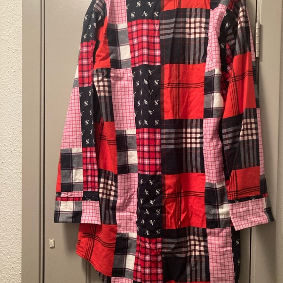 VICTORIAS SECRET | DREAMER PATCHWORK   NIGHTSHIRT| SZ MED - Picture 4 of 5